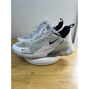 Nike Air Max 270 Low Sneakers Running Shoes White Black AH8050-100 Mens Sz 13